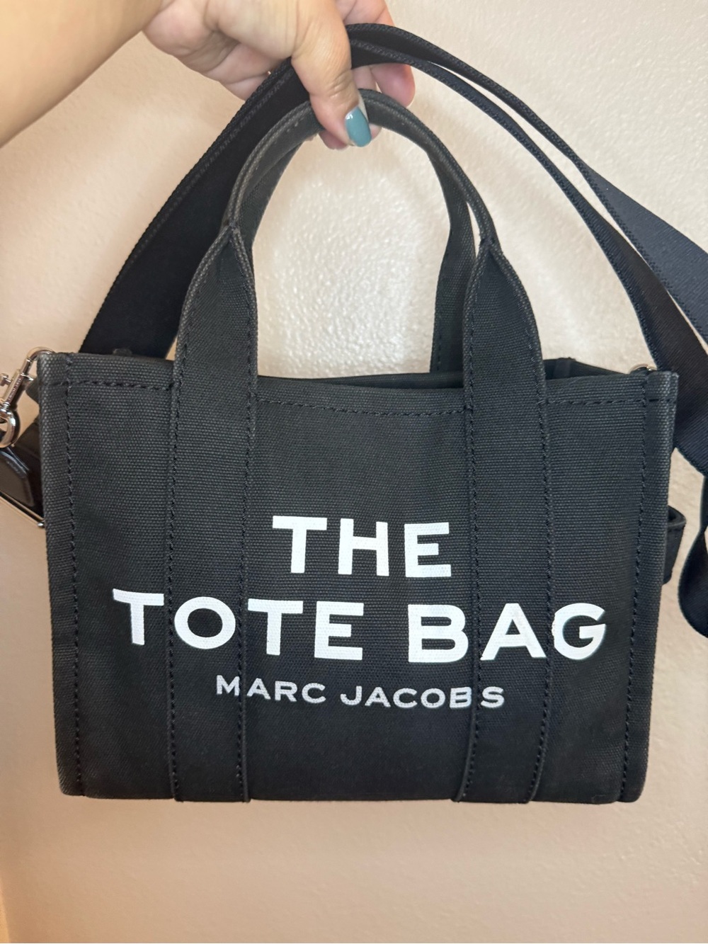 Marc Jacobs The Tote Bag Black Canvas